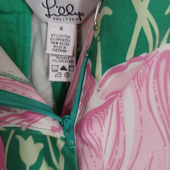 Lilly Pulitzer Pants 6 "Towering Tulips" Rare HTF Print Spring/Easter/Passover - Picture 6 of 8